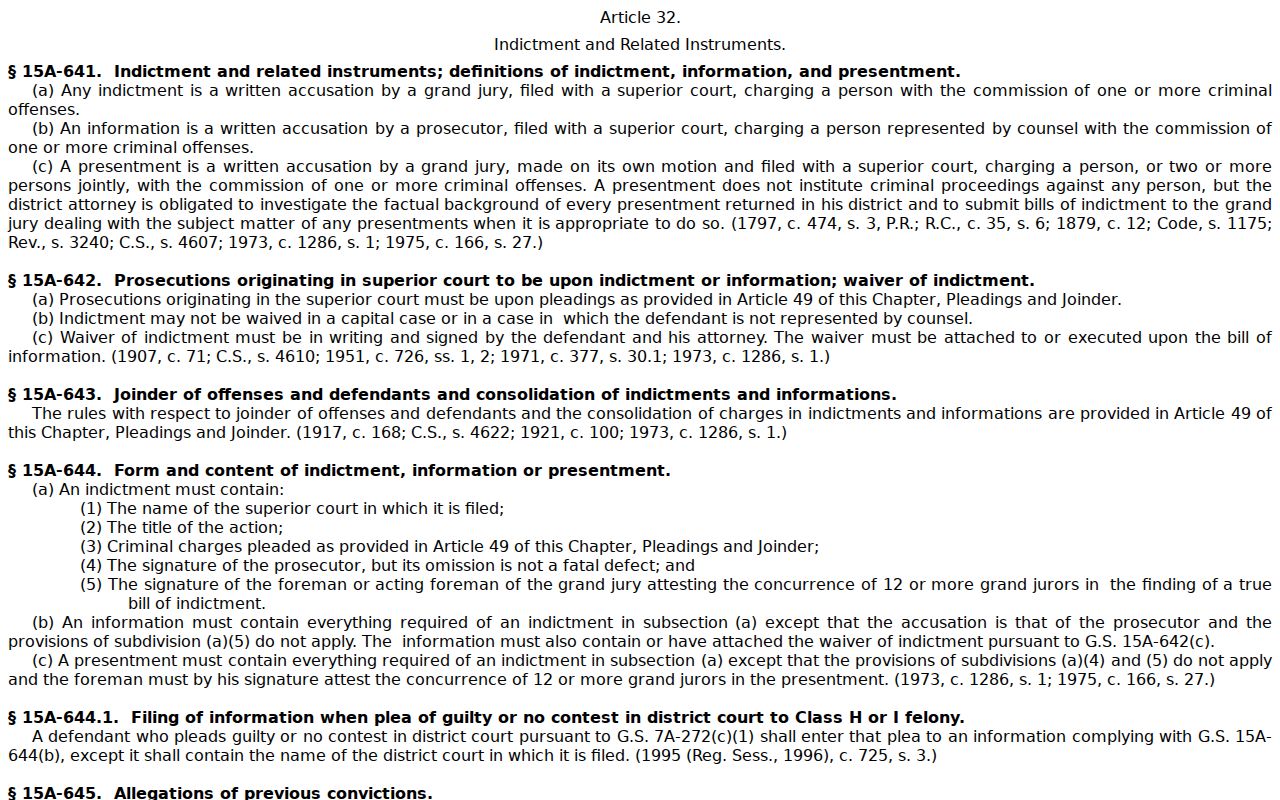 North Carolina expunction statutes for Halifax County arrest records
